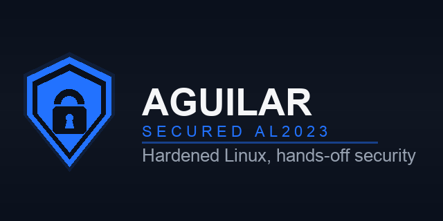 Aguilar Secured AL2023_v3_Hardened Amazon Linux with Fail2ban logo