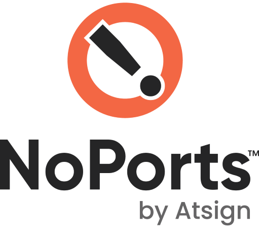 NoPorts™ by Atsign logo