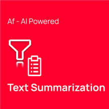 Af- AI Powered Text Summarization logo