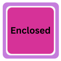 Enclosed logo