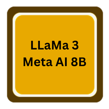 LLaMa 3 Meta AI 8B logo